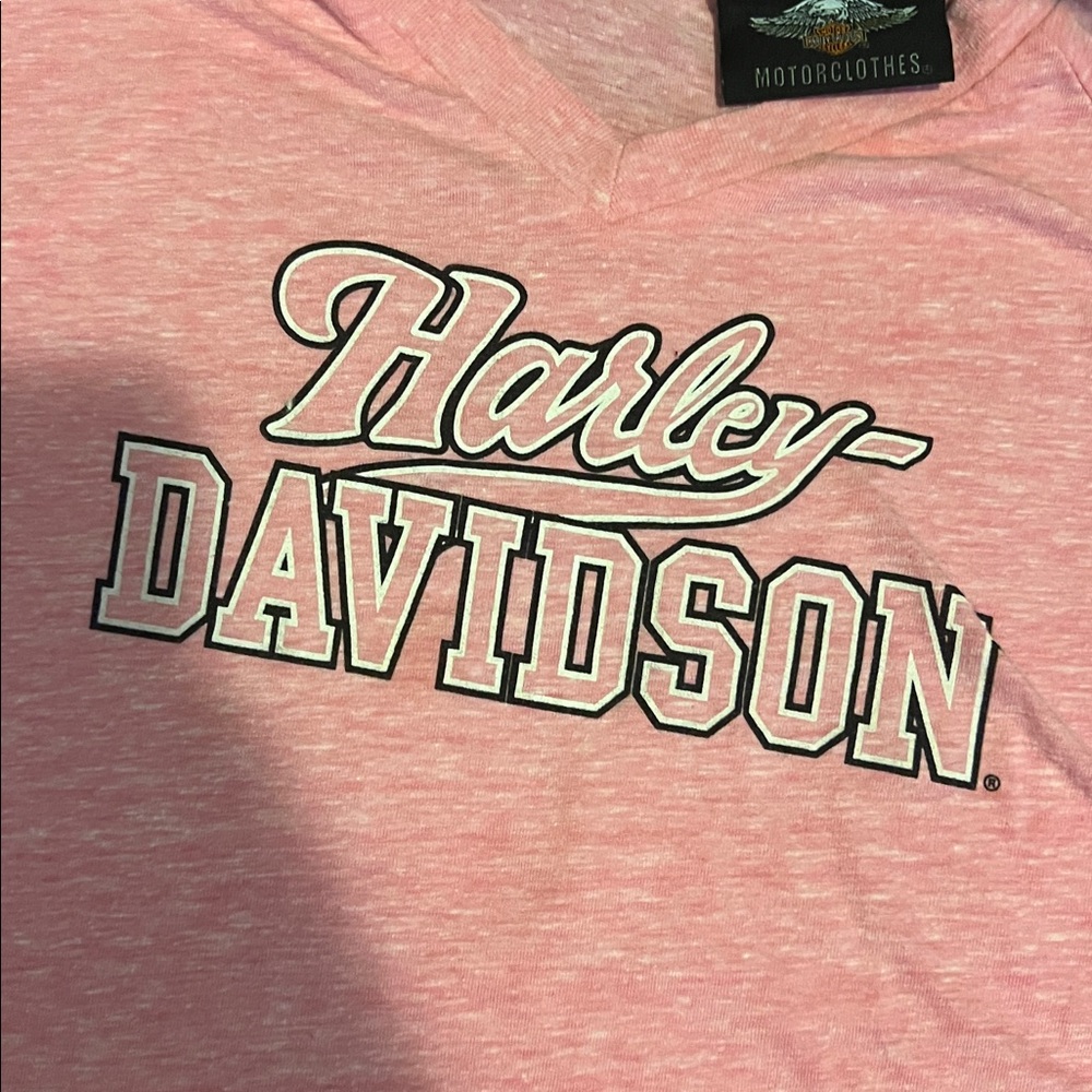 Y2K pink Harley Davidson tee - Picture 4 of 4